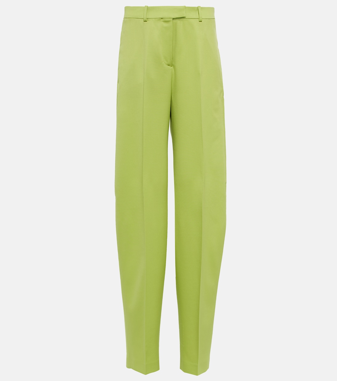 Зауженные брюки Jagger из шерсти и габардина THE ATTICO, зеленый длинные брюки attico jagger синие