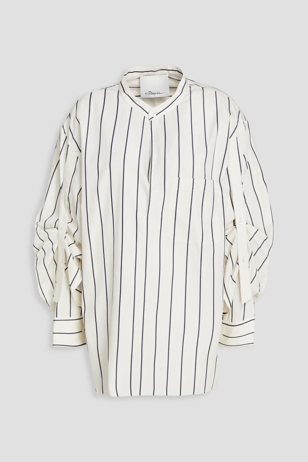 

Рубашка из поплина в полоску 3.1 Phillip Lim, слоновая кость