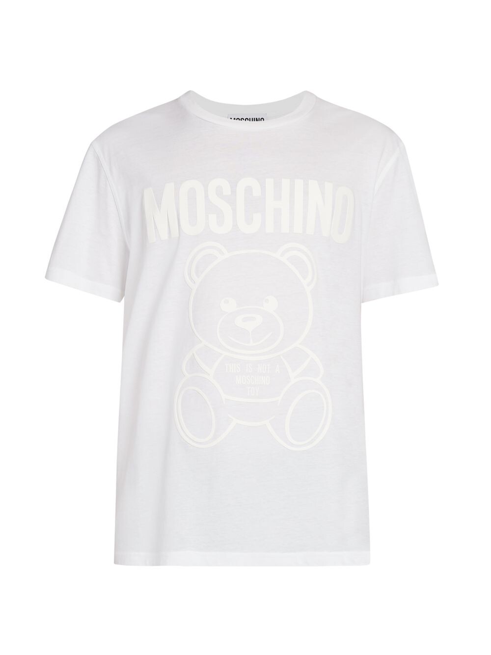 

Фантазийная футболка с логотипом медведя Moschino, белый