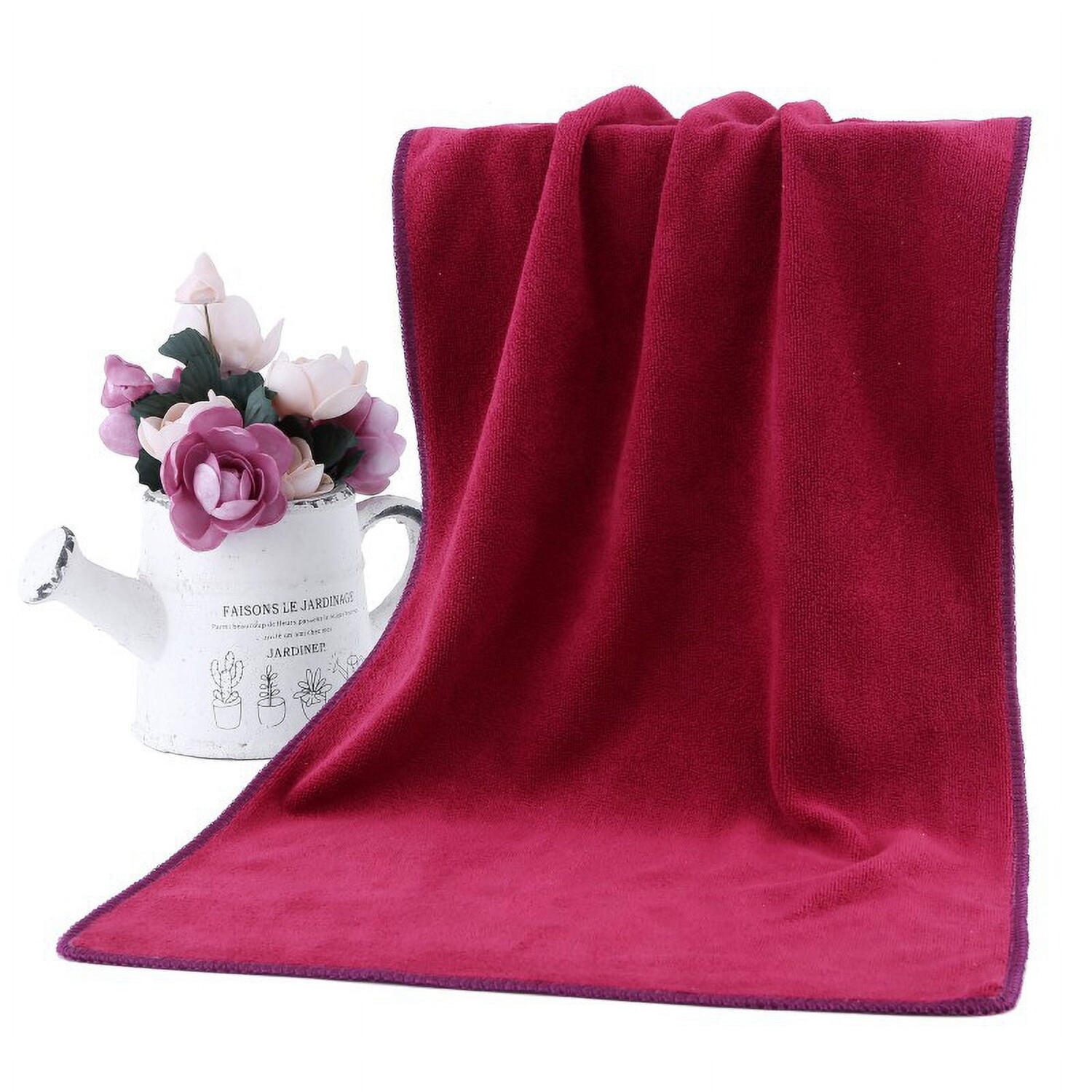 

Хлопковое банное полотенце Namzi 35,43x74,8 дюйма 6 шт, винно-красный
