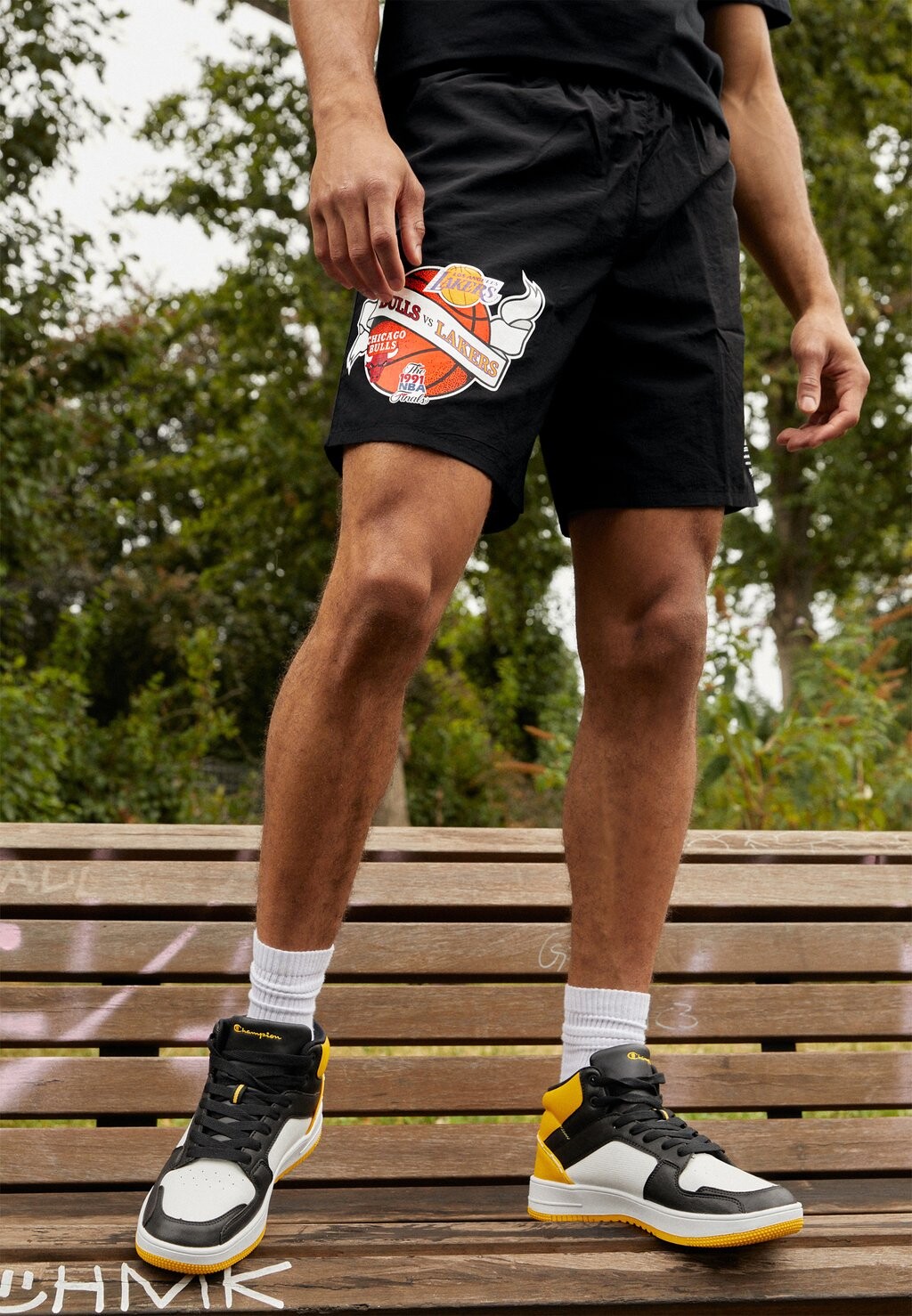

Команда Nba Victory Road Short Bulls Vs. Lakers Mitchell & Ness, черный
