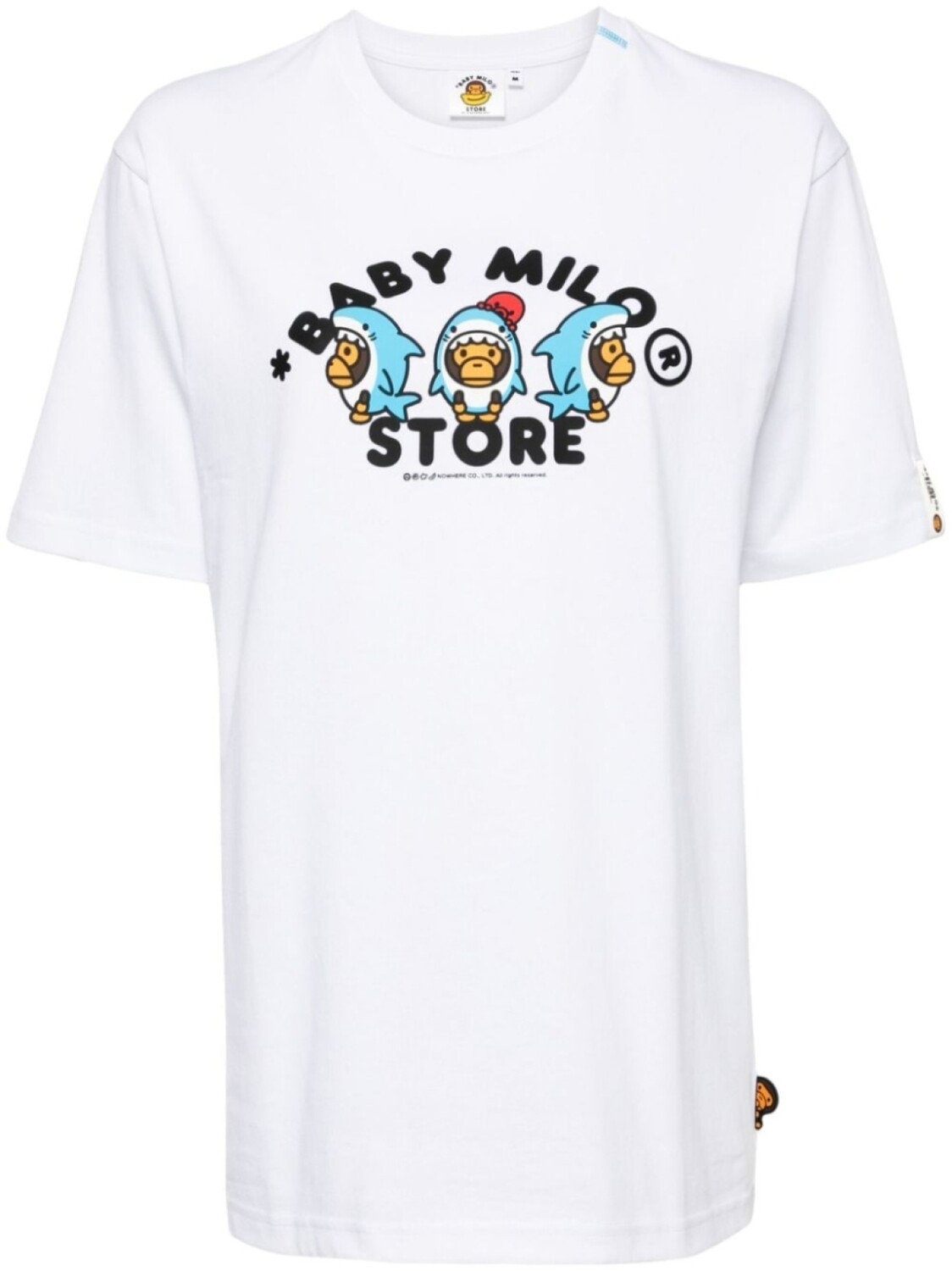 

Футболка с графичным принтом *BABY MILO STORE BY *A BATHING APE, белый