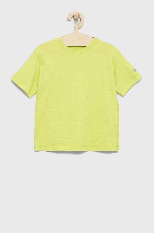 

Детская хлопковая футболка United Colors of Benetton, желтый