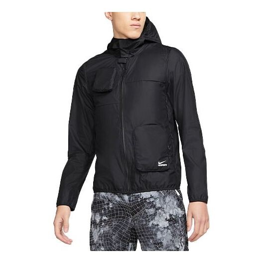 

Пуховик Nike Nsrl Transform Detachable Sleeve Zipper hooded down Jacket Black, черный