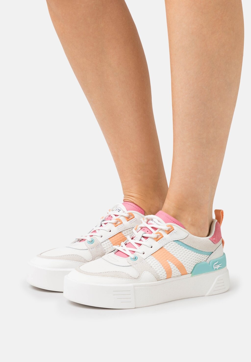 

Кроссовки Lacoste, белый/розовый