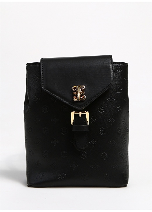 Кожаный черный женский рюкзак Pierre Cardin рюкзак кожаный черный женский lmr 8663j