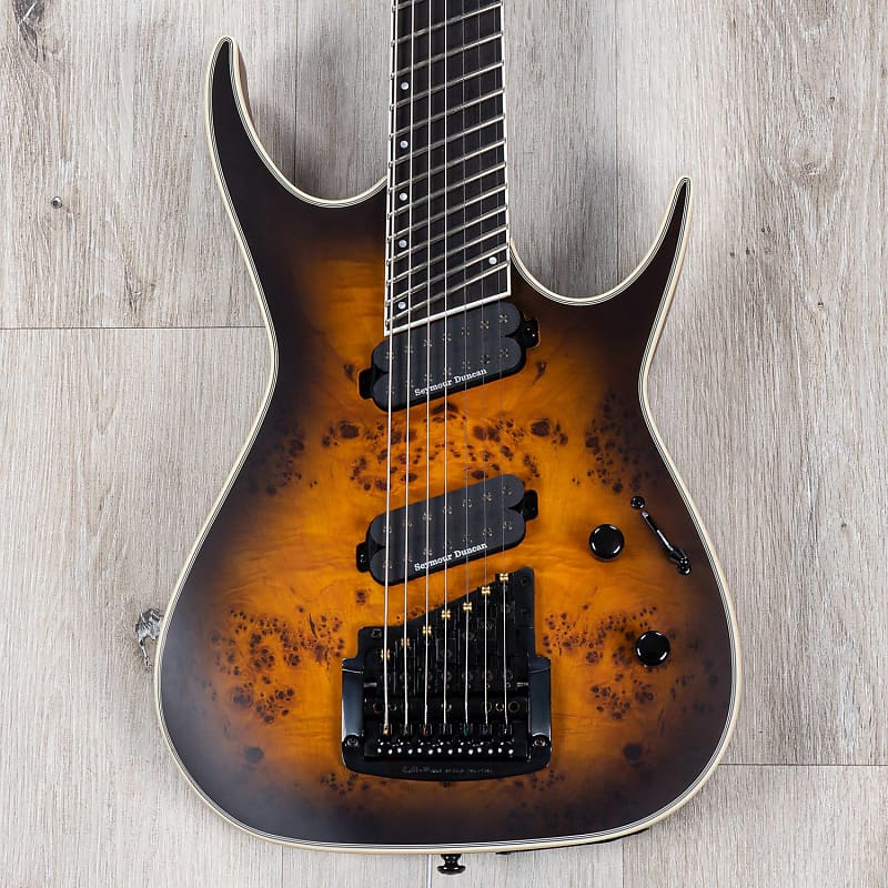 Электрогитара Dean Exile Select 7-String Multiscale Kahler Guitar, Satin Natural Black Burst