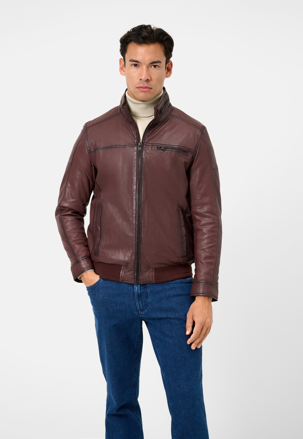 

Кожаная куртка Ricano Herren Ricma, цвет Oxblood