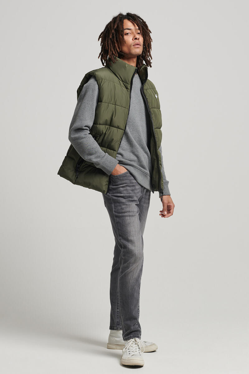 

Спортивный пуховый жилет Superdry, темно-зеленый