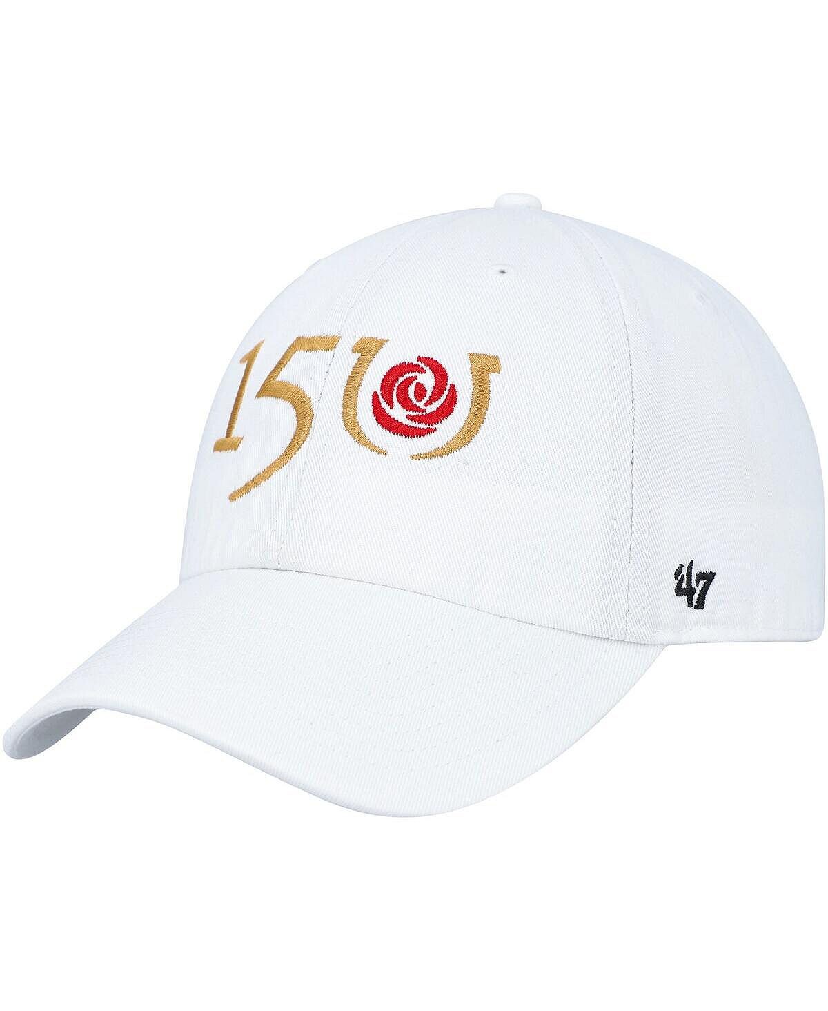 

Мужская белая регулируемая шапка Kentucky Derby 150 Clean Up '47 Brand