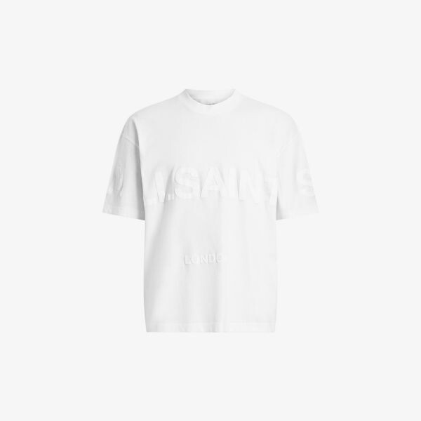 

Футболка biggy оверсайз из органического хлопка Allsaints, белый