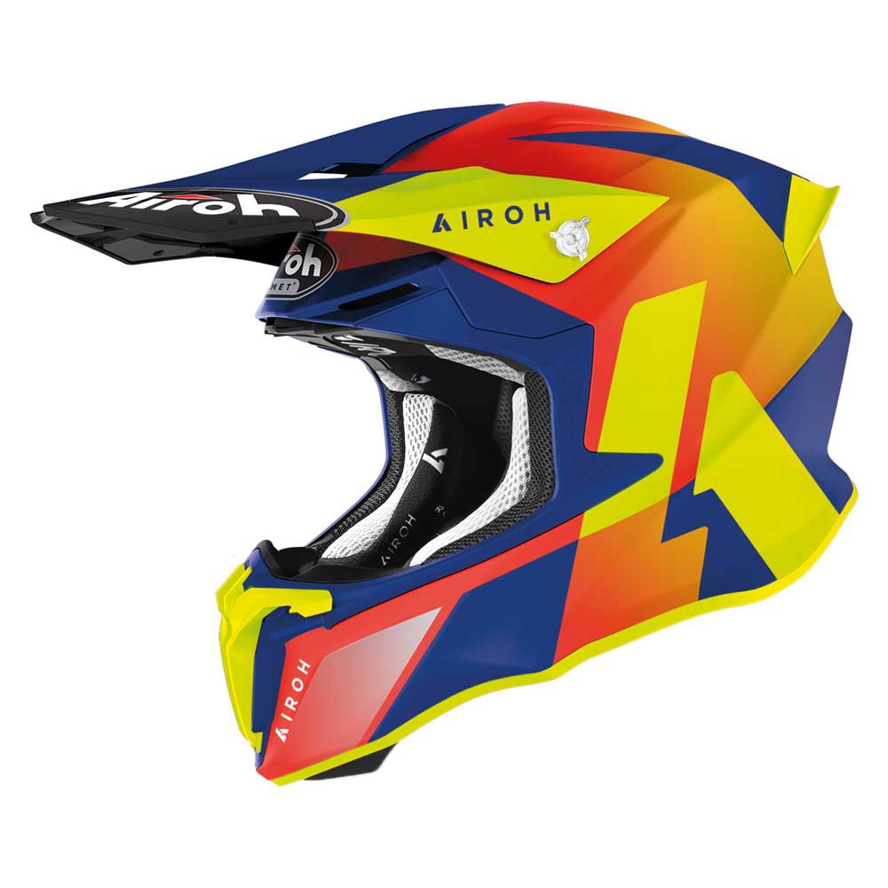 Шлем для мотокросса Airoh Twist 2.0 Lift, желтый шлем airoh twist 2 0 lift для мотокросса желтый синий красный