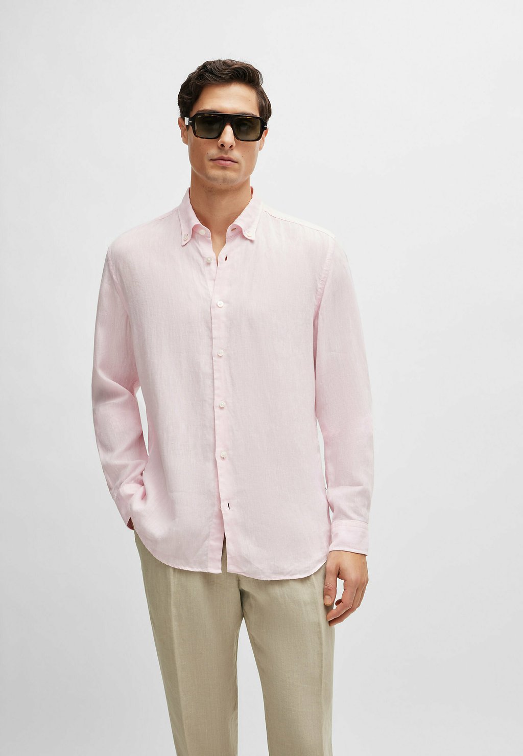 Рубашка LIAM BOSS, цвет light pink