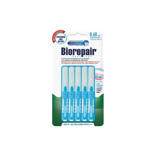 Биорепайр, ультратонкие цилиндрические щетки для чистки межзубных промежутков, 5 шт., Biorepair