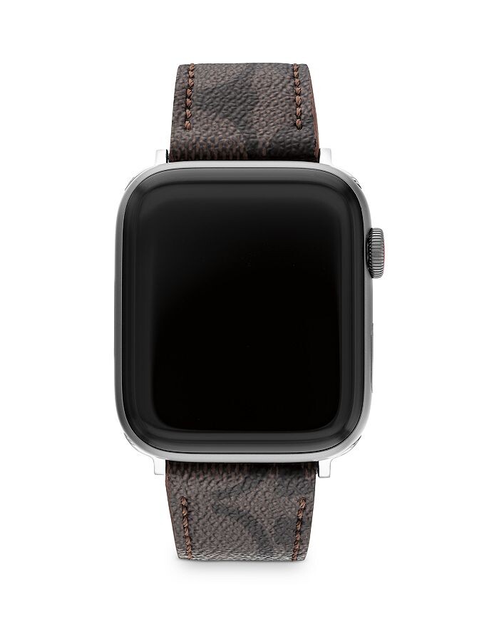 

Apple Watch Фирменный холщовый ремешок, 42 мм и 44 мм COACH, коричневый