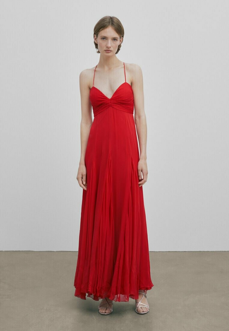 

Длинное платье Massimo Dutti, красный