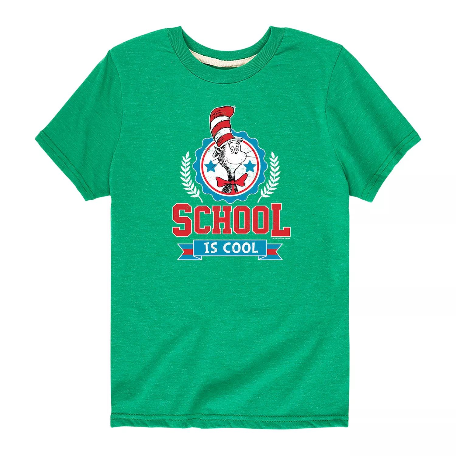 Футболка с рисунком «Школа Доктора Сьюза» для мальчиков 8–20 лет Licensed Character, зеленый футболка с рисунком отряд 1 го класса доктора сьюза для мальчиков 8–20 лет dr seuss серый