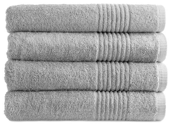 

Полотенце для душа Phloxset Supreme (4 шт), 70x1x140 см, светло-серый