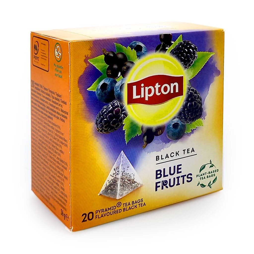 

Черный чай Lipton Blue Fruits, 20 шт.