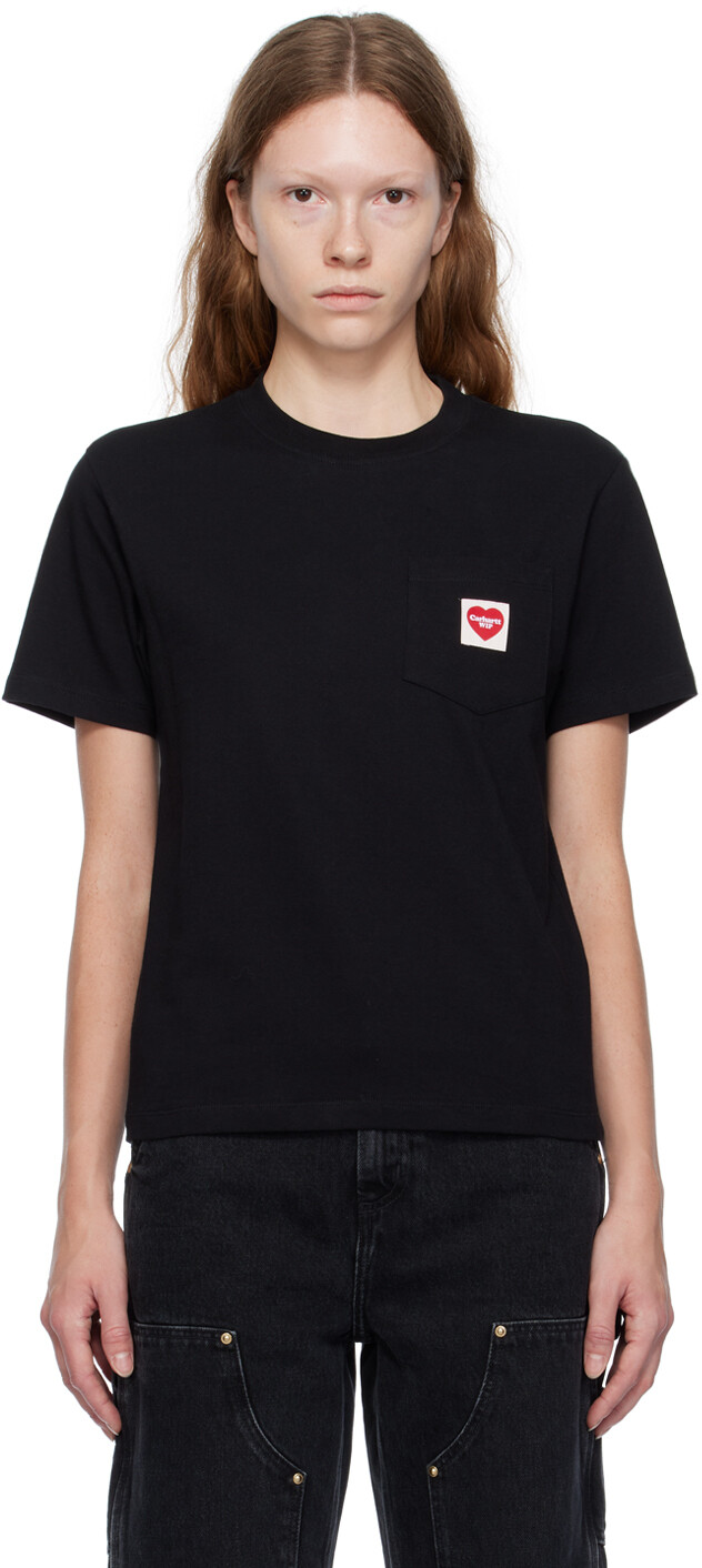 

Черная футболка с карманами Carhartt Work In Progress, Черный