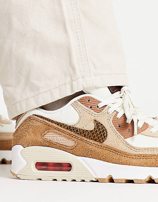 

Кроссовки Nike Air Max 90 Futura цвета слоновой кости и коричневого цвета