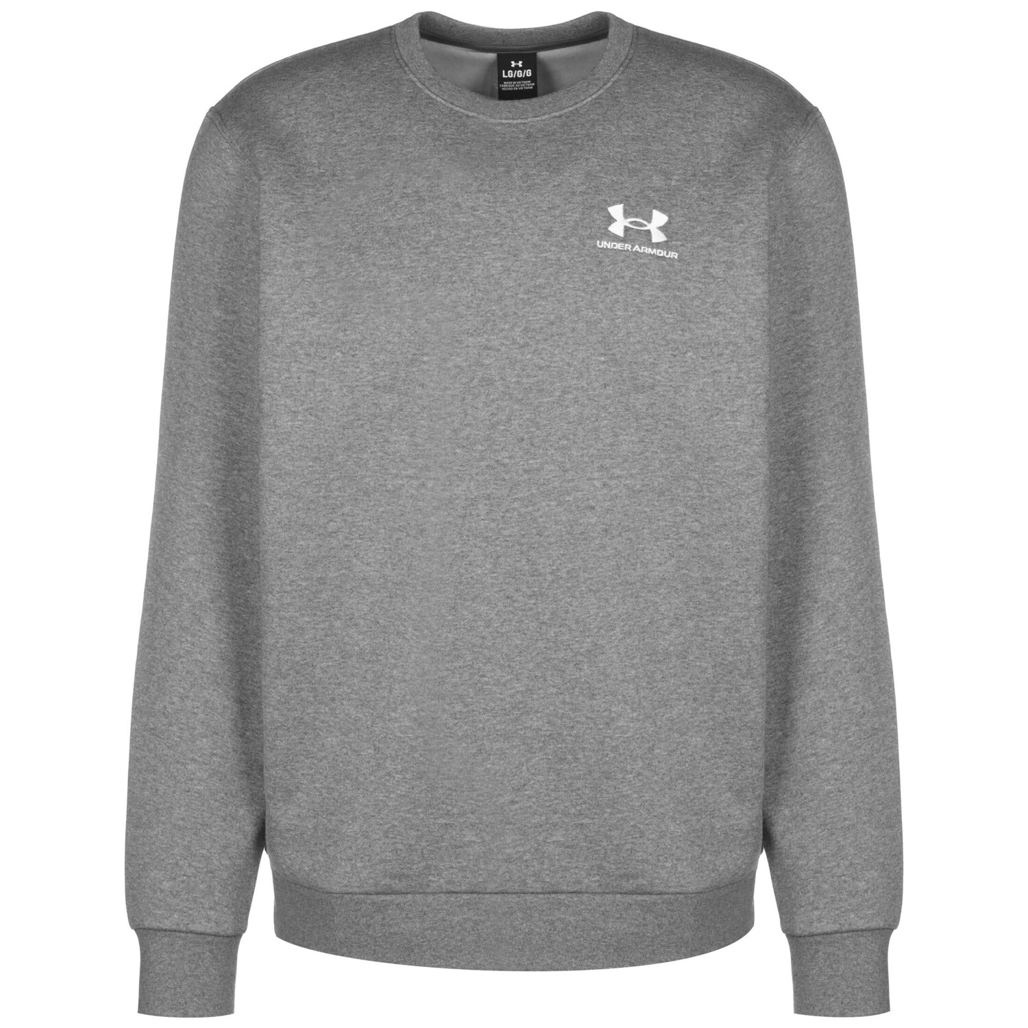 Толстовка Under Armour Trainingspullover Essential Fleece Crew, серый