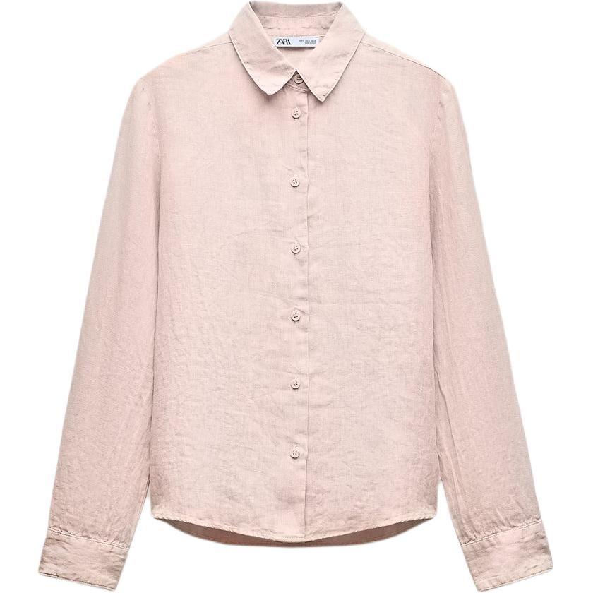 

Рубашка серии ZW женская розовая Zara