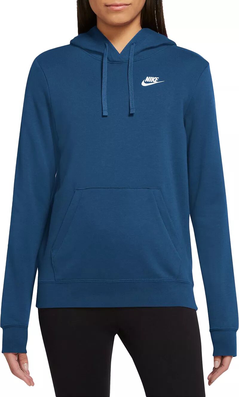 Женский флисовый пуловер с капюшоном Nike Sportswear Club, синий