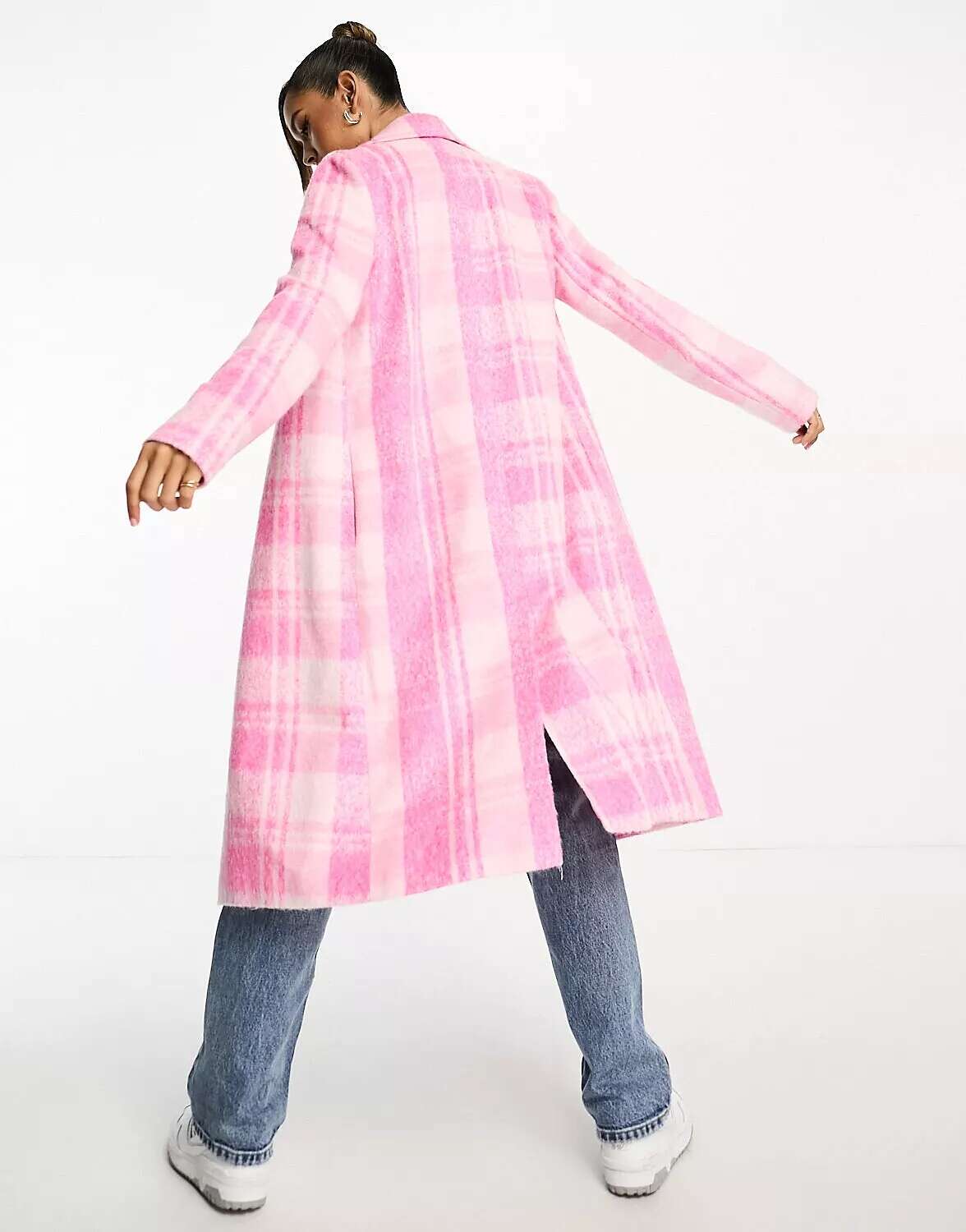 Длинное пальто-пуховик Helene Berman ruth с розовым клыком