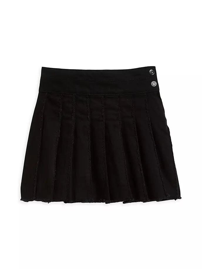 цена Плиссированная теннисная юбка для девочки Tractr, черный