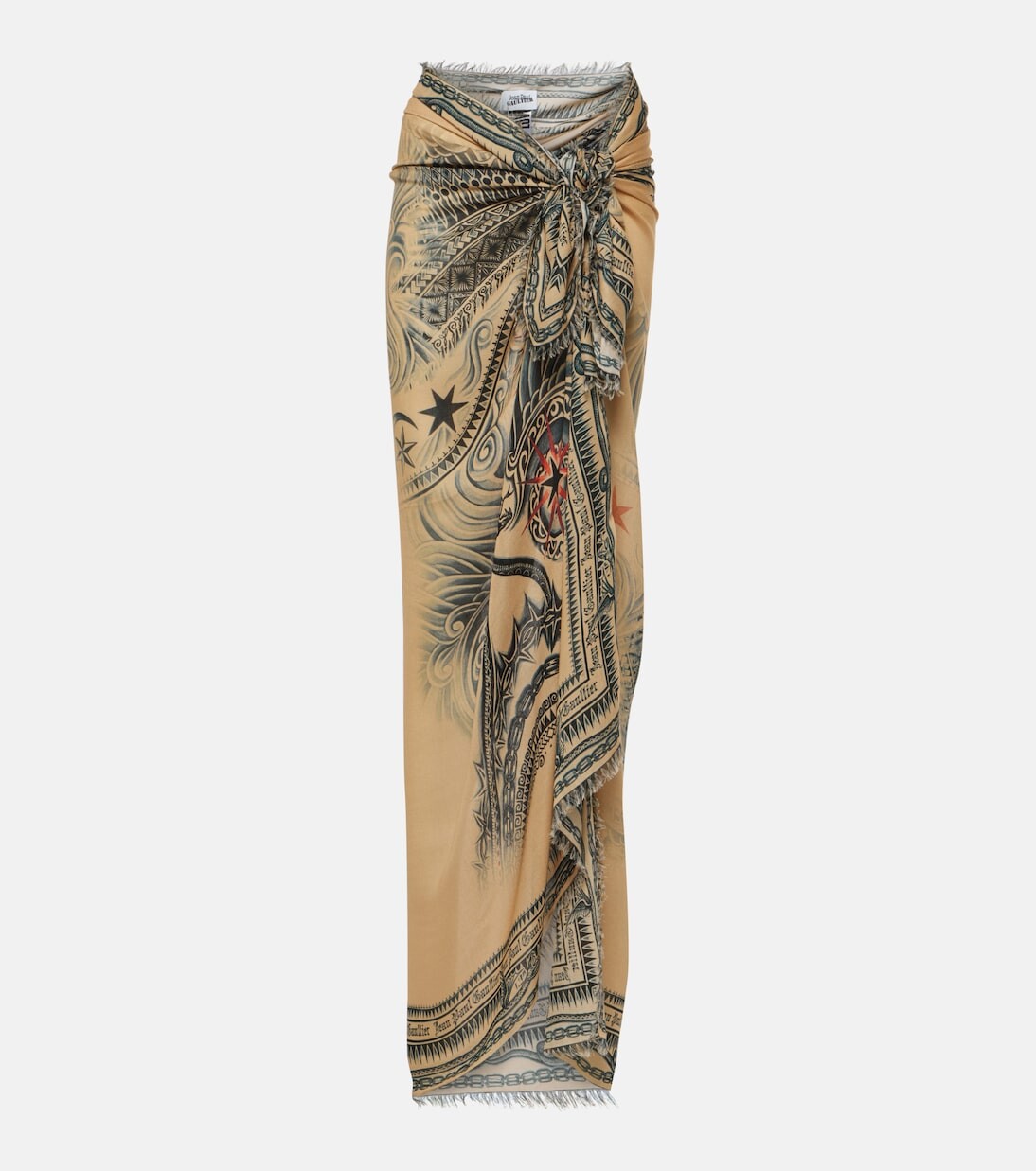 

Шарф с принтом из коллекции tattoo Jean Paul Gaultier, мультиколор