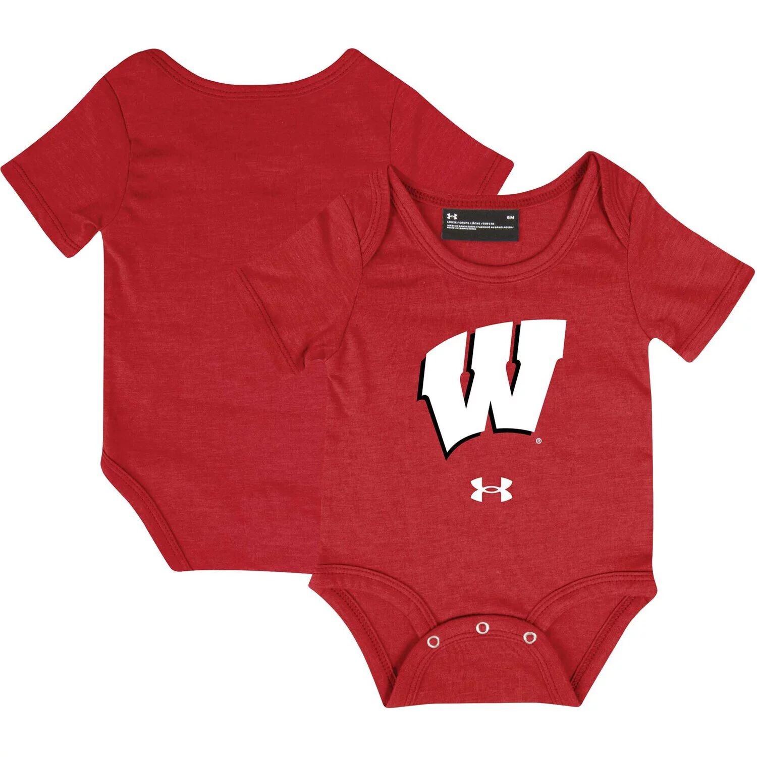 

Красное боди с логотипом Infant Under Armour Wisconsin Badgers Under Armour