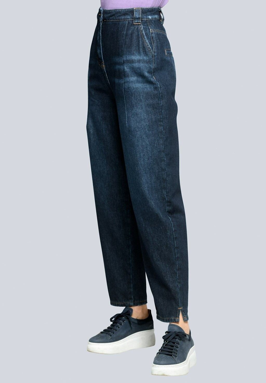 

Джинсы свободного кроя Alba Moda, синий