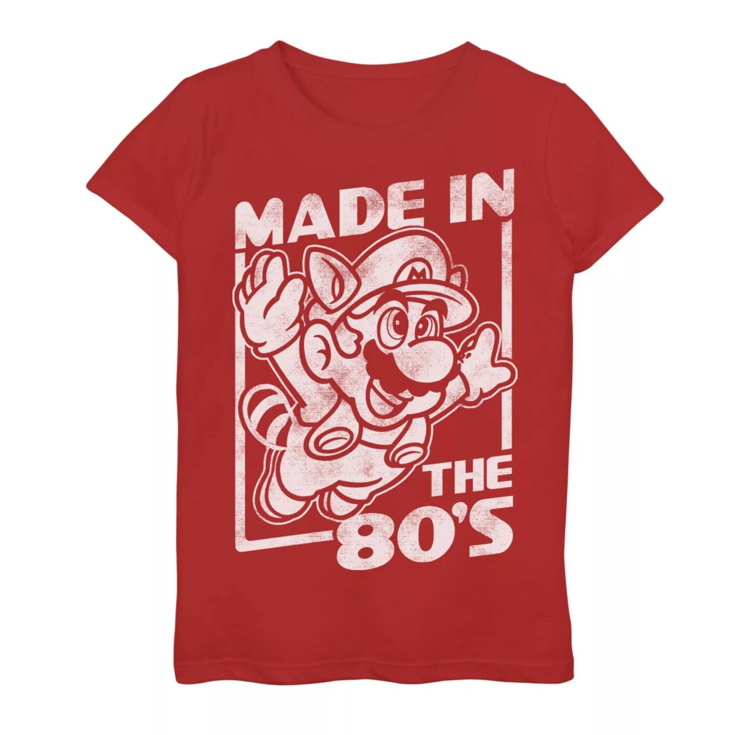 

Футболка с плакатом «Made In The 80s» для девочек 7–16 лет Nintendo Mario Licensed Character