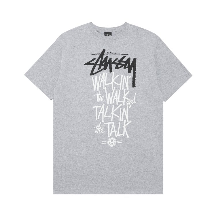 

Футболка Stussy Walkin The Walk And Talkin The Talk 'Grey Heather', серый