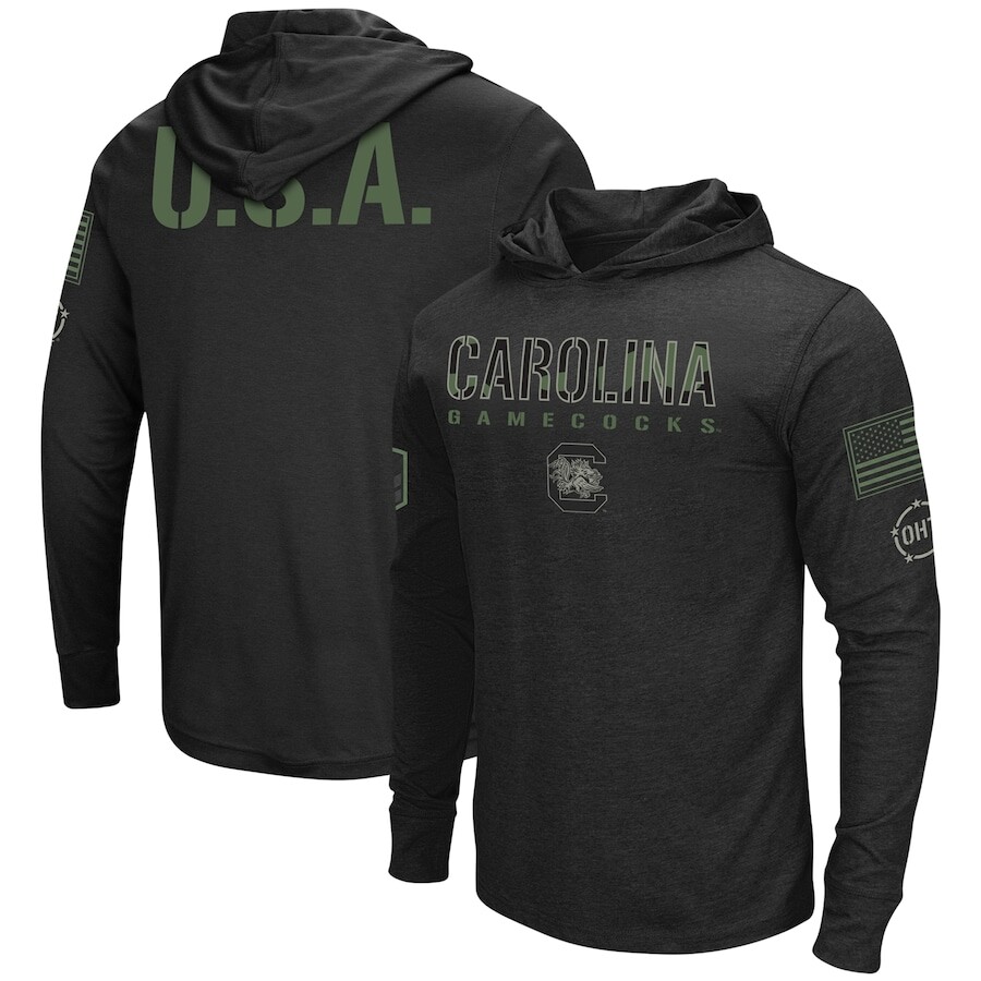 

Футболка с длинным рукавом Colosseum South Carolina Gamecocks, черный