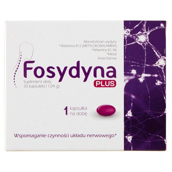 Препарат, укрепляющий иммунитет и поддерживающий нервную систему Fosydyna Plus Kapsułki , 30 шт