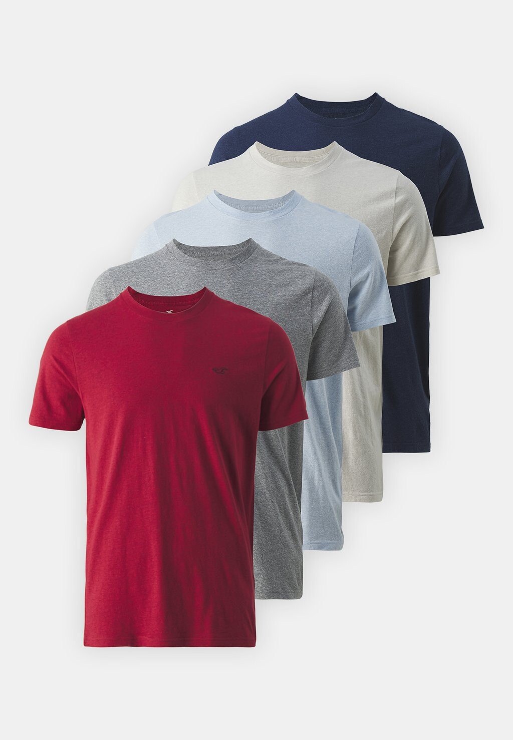 

Базовая футболка Icon Crew 5 Pack Hollister Co., синий
