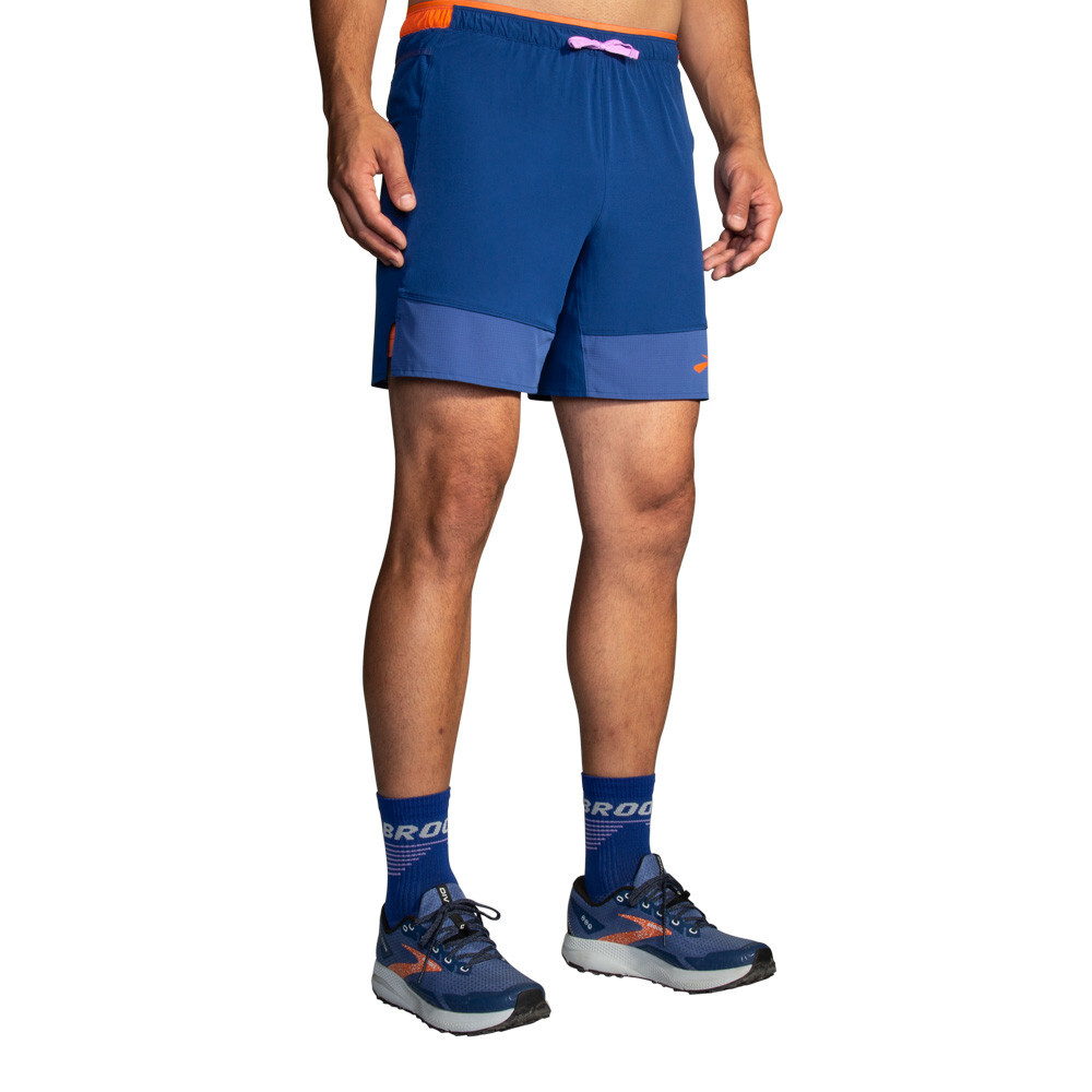 

Спортивные шорты Brooks High Point 7 Inch 2-in-1, синий