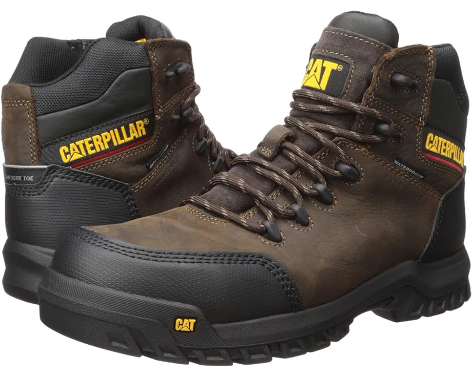 Ботинки Caterpillar Resorption Waterproof Composite Toe, цвет Seal Brown Leather ботинки dan post warrior composite toe цвет brown leather