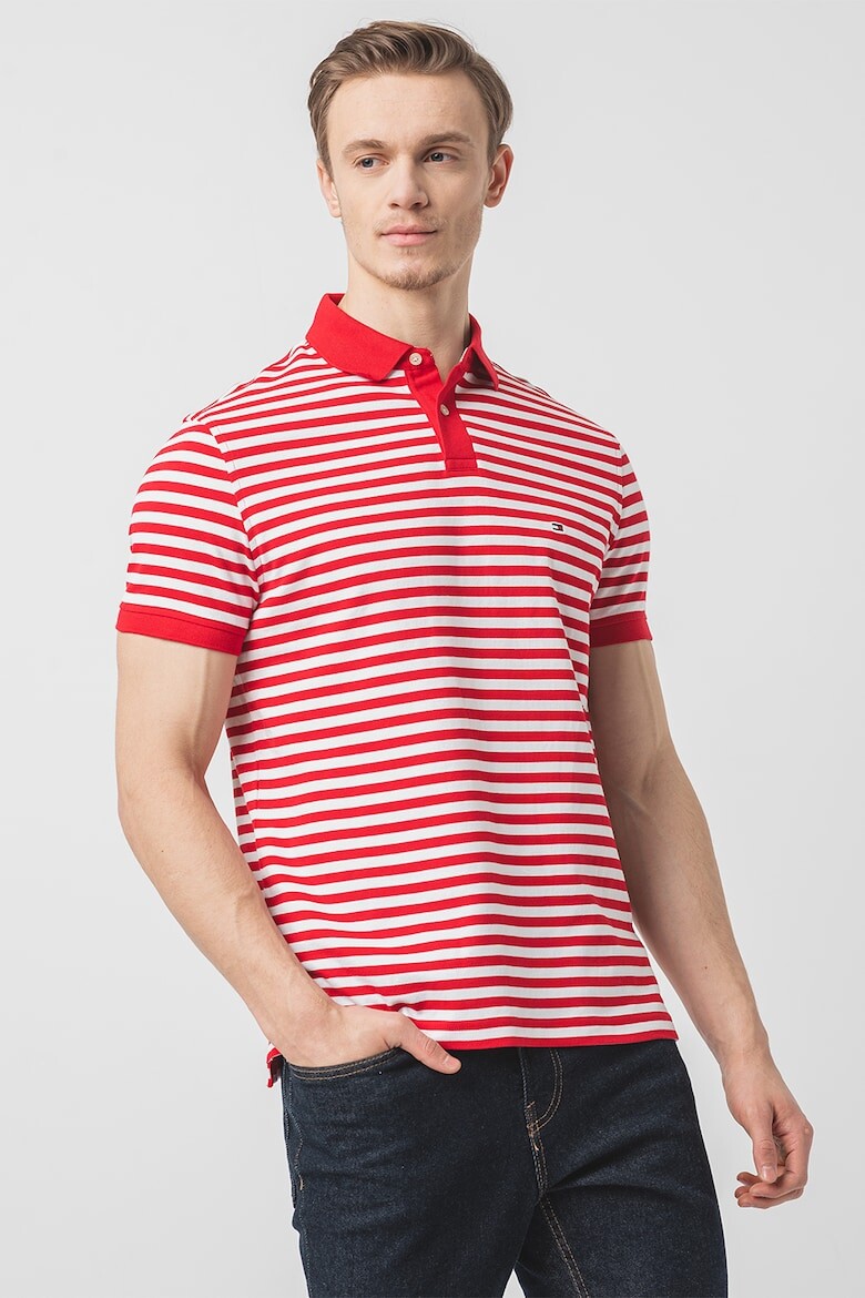 

Футболка из органического хлопка с воротником Tommy Hilfiger, красный
