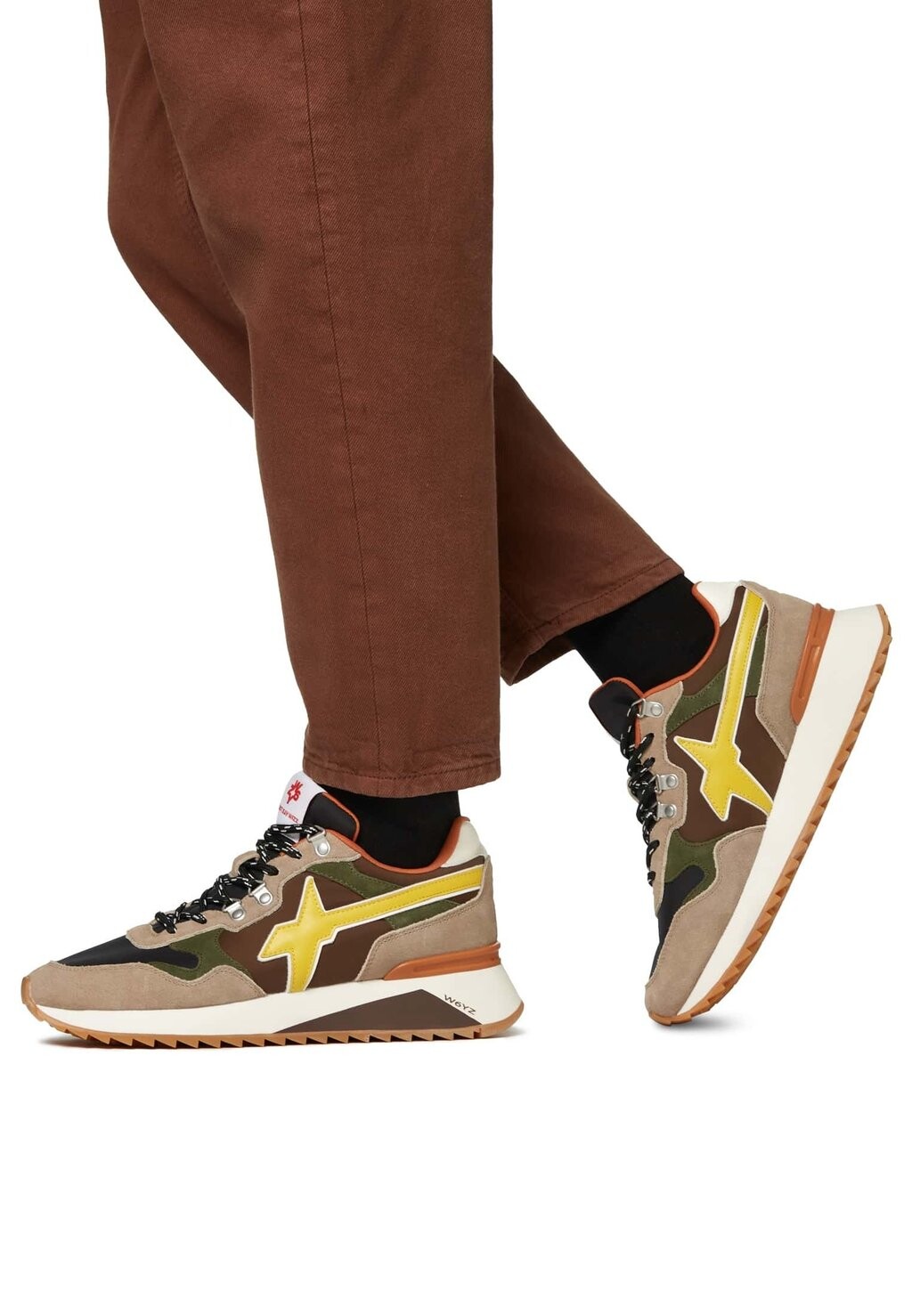 

Кроссовки низкие YAK M W6YZ, цвет beige