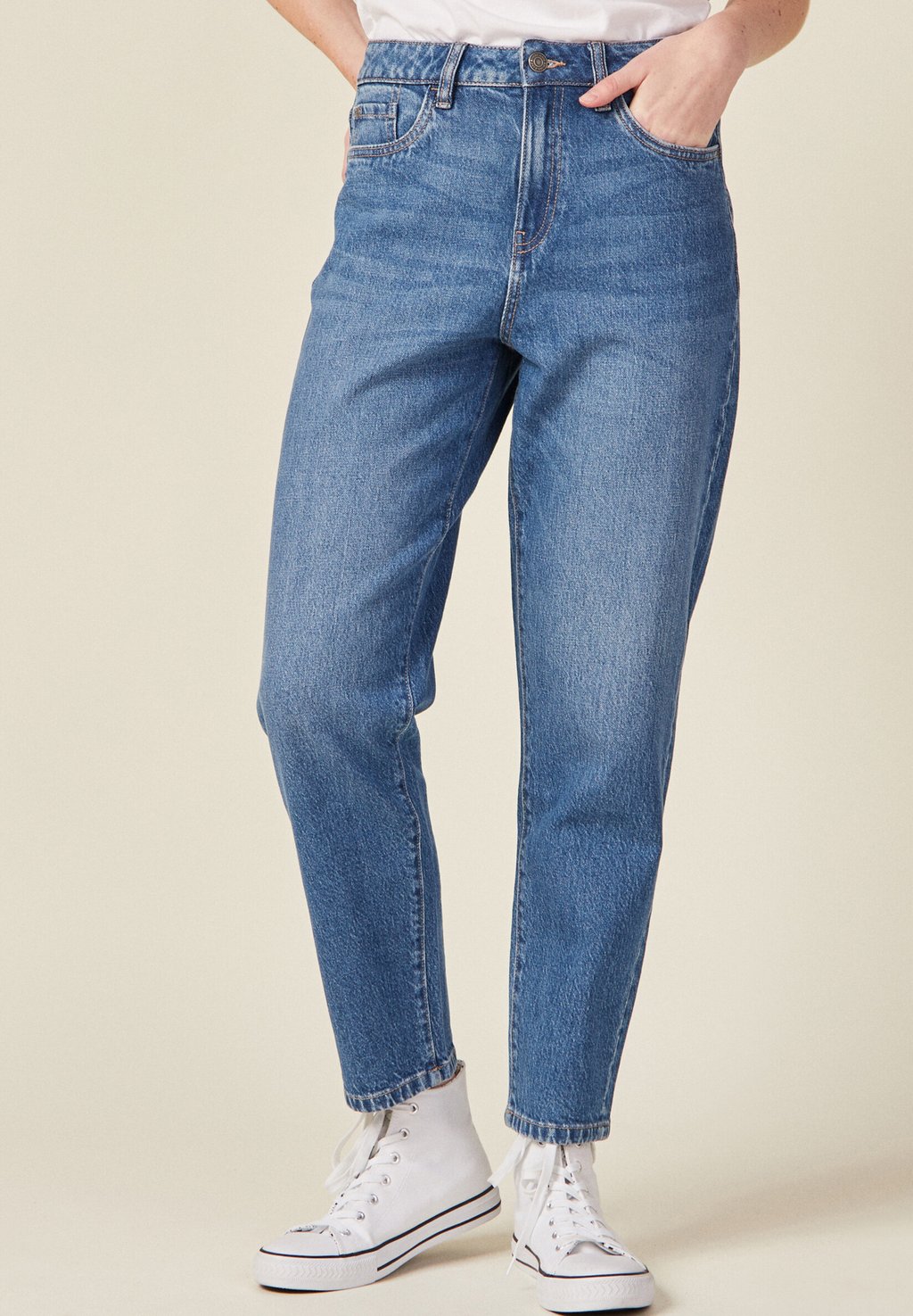 Джинсы прямые MOM-7/8 BONOBO Jeans, каменно-синий деним джинсы прямые bonobo jeans цвет kaki