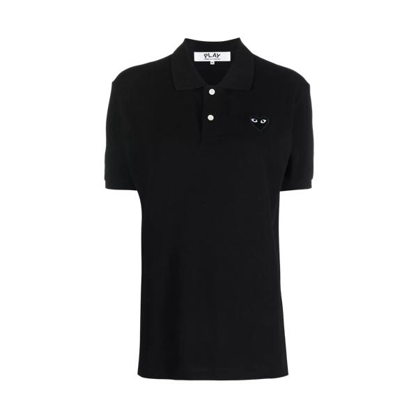 

Футболка polo mit play-herz black black Comme des Garçons, черный