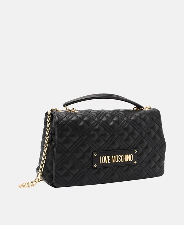 

Кожаная сумка через плечо Love Moschino, черный