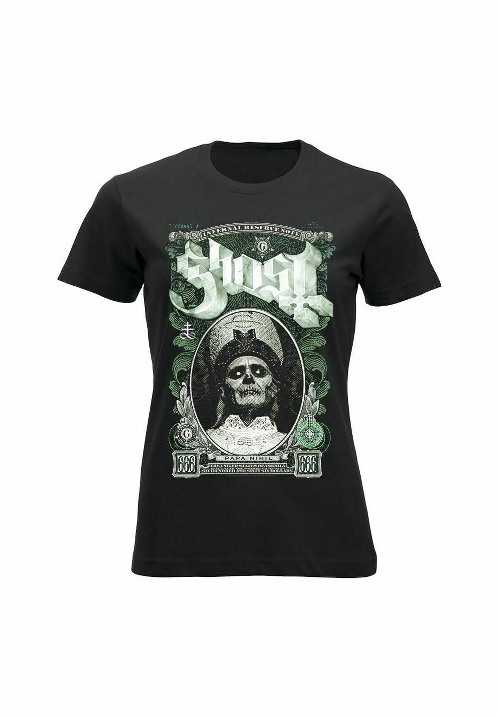 

Футболка с принтом GHOST PAPA NIHIL rockshirts, цвет black
