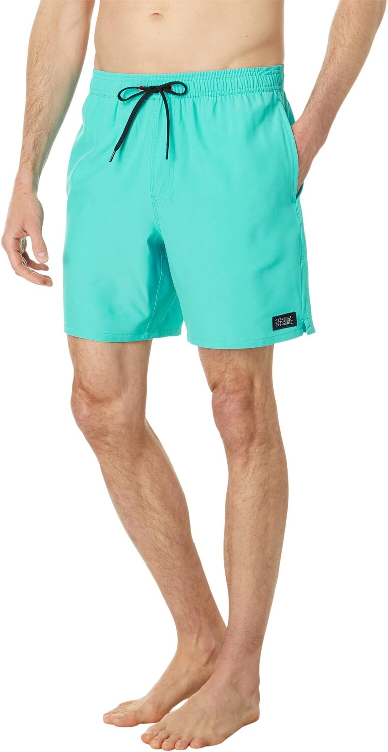 

Однотонные шорты для плавания Hermosa 17 дюймов для волейбола O'Neill, цвет Bluebird