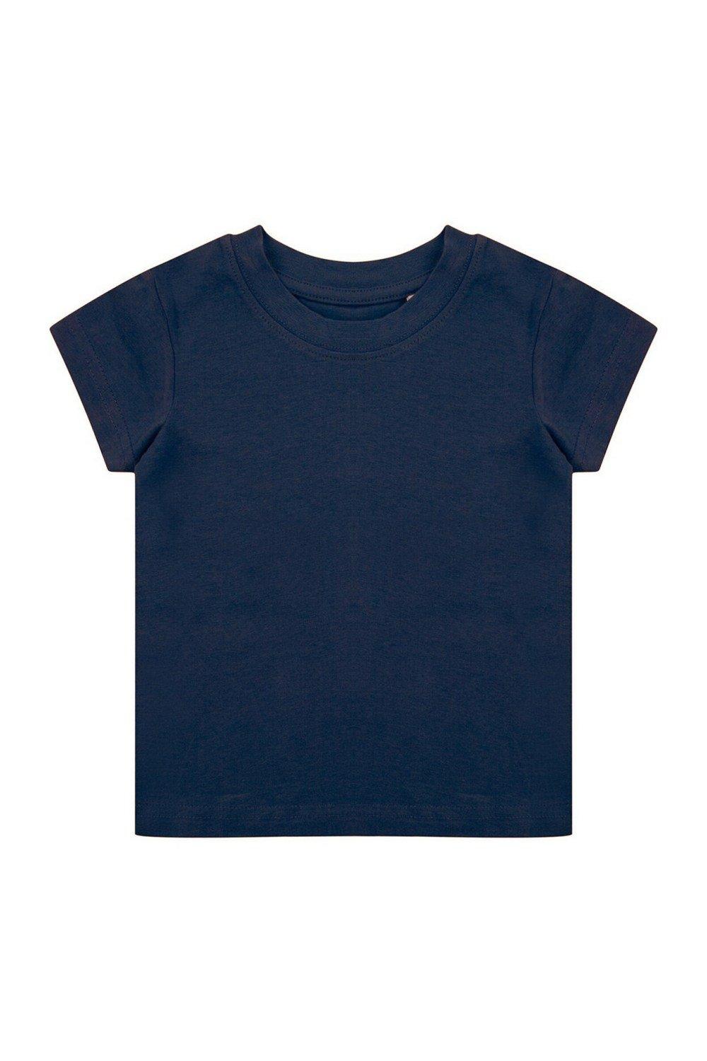 Органическая футболка Larkwood, темно-синий органическая футболка larkwood натуральный