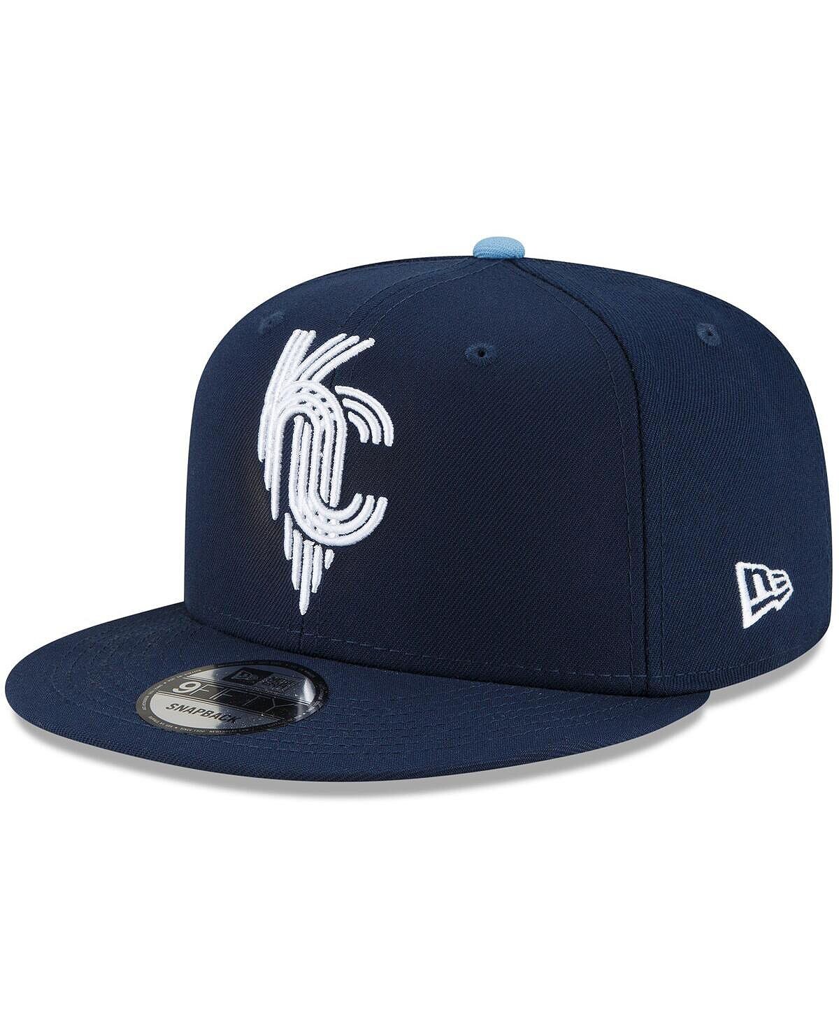 

Мужская темно-синяя регулируемая шляпа Snapback Kansas City Royals 2022 City Connect 9FIFTY Snapback New Era