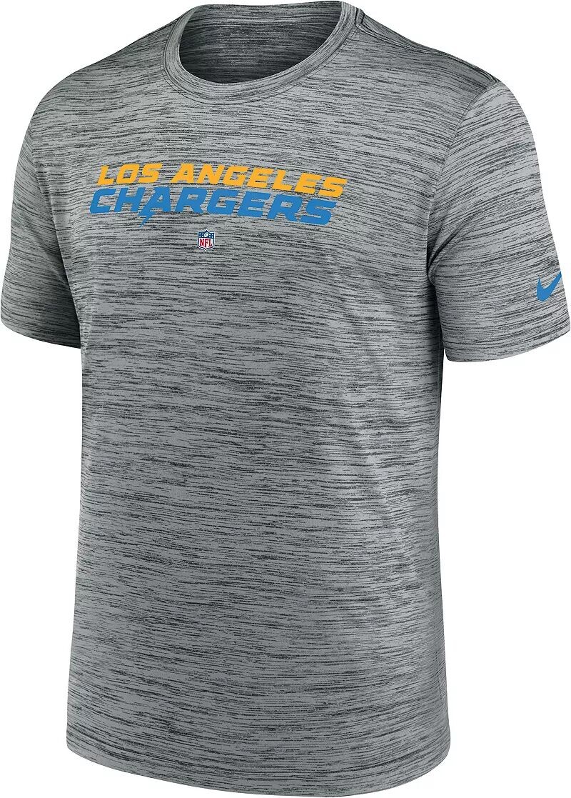 

Мужская серая футболка Nike Los Angeles Chargers Sideline Velocity